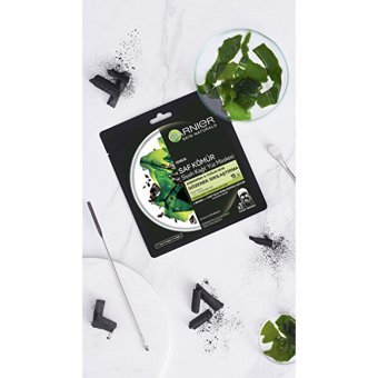 Garnier Saf Kömür Siyah Kağıt Yüz Maskesi 28 gr