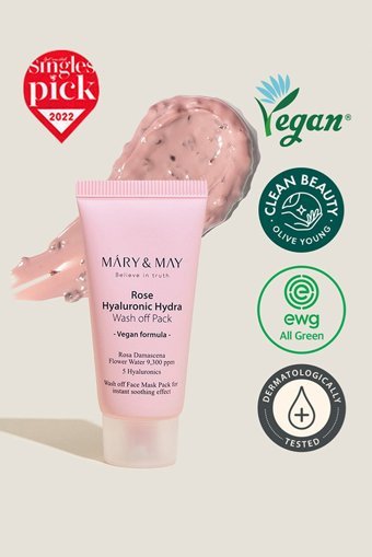 Mary & May Rose Hyaluronic Yoğun Nemlendiricili Soyulabilir Jel Yüz Maskesi 30 gr