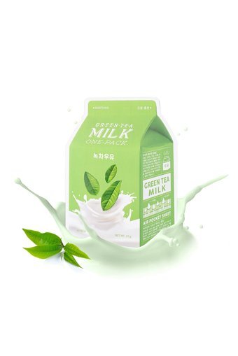 Missha APIEU Green Tea Milk One-Pack Nemlendiricili Soyulabilir Kağıt Yüz Maskesi