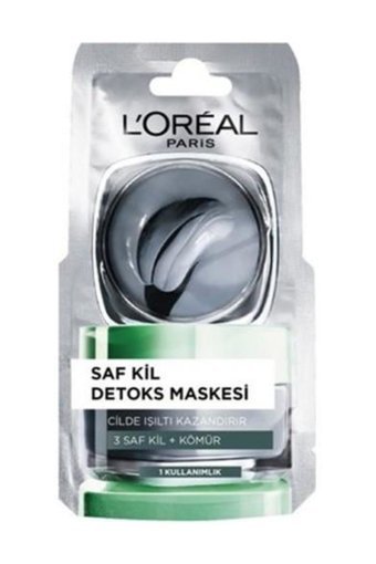 L'Oreal Paris Dermo Pure Clay Killi Soyulabilir Jel Yüz Maskesi 6 ml