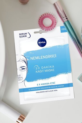 Nivea 10 Dakika Aloe Veralı Nemlendiricili Soyulabilir Kağıt Yüz Maskesi