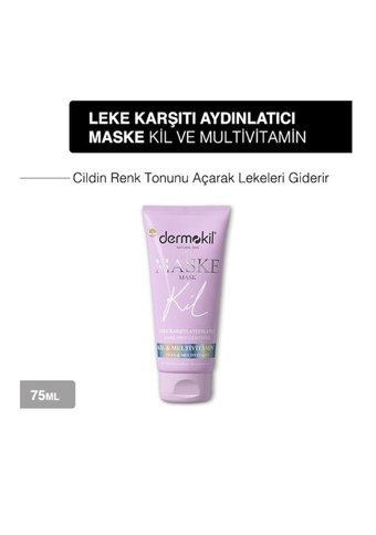 Dermokil Leke Karşıtı Ve Aydınlatıcı Killi Krem Yüz Maskesi 3x75 ml