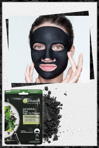 Garnier Saf Kömür Nemlendiricili Kağıt Yüz Maskesi