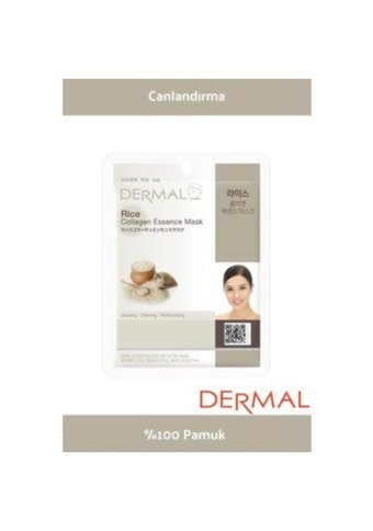 Dermal Rice Collagen Essence Nemlendiricili Kağıt Yüz Maskesi