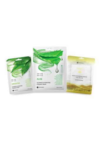 Jkosmec Green Tea-Solution Snail Aloe Veralı Nemlendiricili Soyulabilir Kağıt Yüz Maskesi
