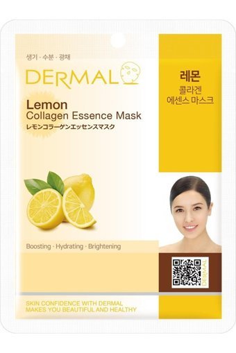Dermal Aydınlatıcı, Destekleyici Limon Özlü Kollajen Nemlendiricili Kağıt Yüz Maskesi 23 gr