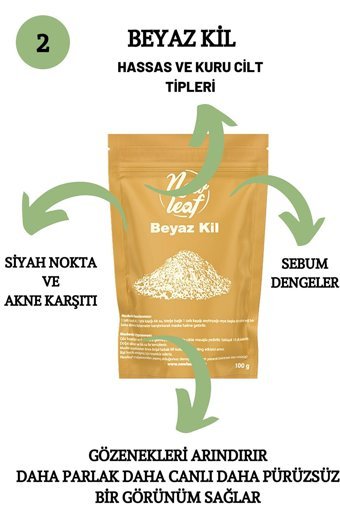 Newleaf Arındırıcı Kil Killi Nemlendiricili Toz Yüz Maskesi 500 gr