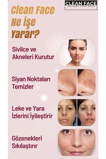 Clean Face Killi Jel Yüz Maskesi