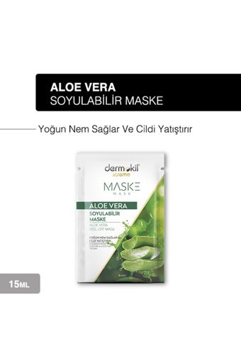 Dermokil Killi Aloe Veralı Nemlendiricili Soyulabilir Krem Yüz Maskesi 15 ml