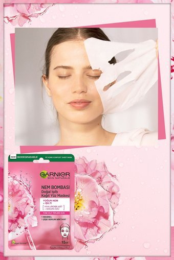 Garnier Işıltı Verici Nemlendiricili Kağıt Yüz Maskesi 3 Adet