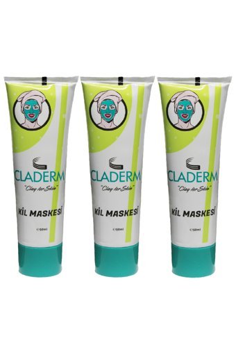 Claderm 3'lü Avantaj Paket Killi Nemlendiricili Krem Yüz Maskesi 3x50 ml