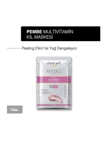 Dermokil Pembe Killi Jel Yüz Maskesi 2x15 ml