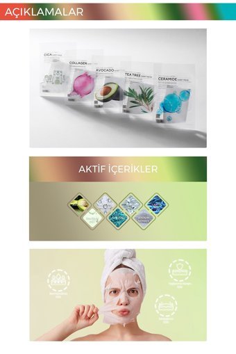 Tenzero 10 Çeşit Öz Içerikli Nemlendiricili Soyulabilir Jel Yüz Maskesi