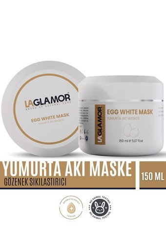 Laglamor Gözenek Sıkılaştırıcı Yumurta Akı Killi Soyulabilir Toz Yüz Maskesi 150 ml