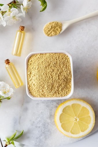 Agon Sarı Killi Toz Yüz Maskesi 250 gr + Kabak Lifli Yüz Peeling Diski