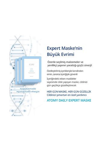 Atomy Daily Expert Nemlendiricili Kağıt Yüz Maskesi 10 Adet
