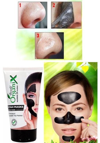 Organix Black Mask Soyulabilir Krem Yüz Maskesi 150 ml