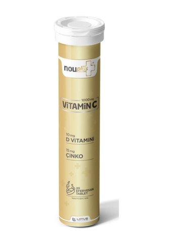 Nouplus Vitamin C Portakal Yetişkin 20 Adet