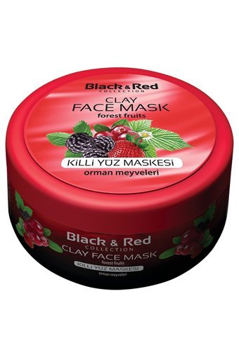 Black & Red Kömür+Orman Meyveleri Killi Krem Yüz Maskesi 2x400 gr