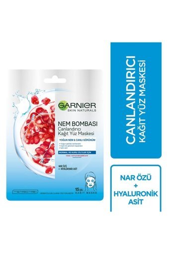 Garnier Nem Bombası Nemlendiricili Kağıt Yüz Maskesi