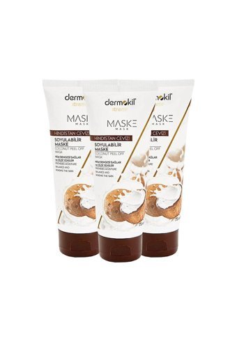 Dermokil Nemlendiricili Soyulabilir Kağıt Yüz Maskesi 3x75 ml