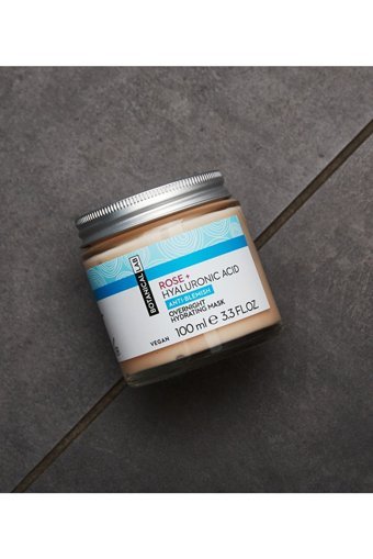 Botanicallab Gül Suyu Ve Hyalüronik Asit Aloe Veralı Nemlendiricili Krem Yüz Maskesi 100 ml