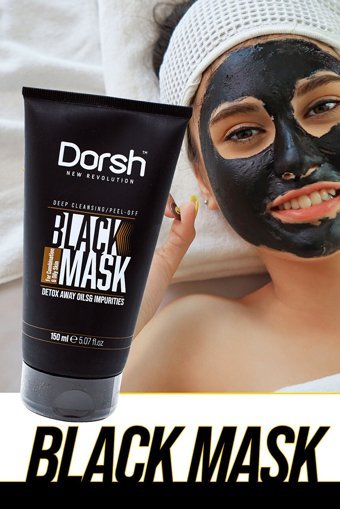 Dorsh Black Mask Killi Nemlendiricili Soyulabilir Jel Yüz Maskesi 150 ml