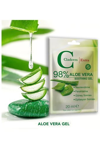 Claderm Soothing Jel Aloe Veralı Nemlendiricili Krem Yüz Maskesi 20 ml
