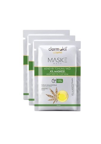Dermokil Killi Nemlendiricili Soyulabilir Kağıt Yüz Maskesi 3x15 ml