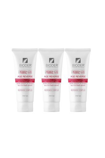 Bioder Nemlendiricili Krem Yüz Maskesi 3x75 ml