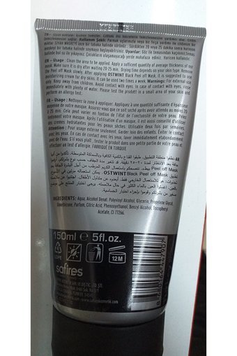 Qstwint Black Mask Soyulabilir Jel Yüz Maskesi 150 ml