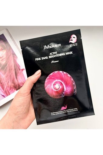 Jmsolution Active Pink Snail Brightening Kağıt Yüz Maskesi