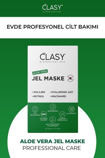 Clasy Care Jel Mask Aloe Veralı Nemlendiricili Jel Yüz Maskesi