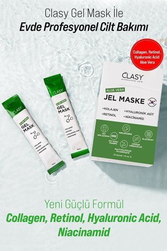 Clasy Care Jel Mask Aloe Veralı Nemlendiricili Jel Yüz Maskesi