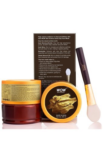 Wow Skin Science Altın Killi Nemlendiricili Yüz Maskesi