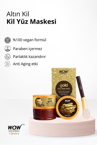 Wow Skin Science Altın Killi Nemlendiricili Yüz Maskesi