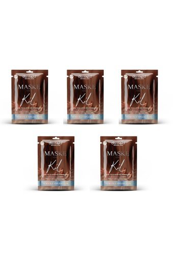 Dermokil Kahve Killi Nemlendiricili Kağıt Yüz Maskesi 5x15 ml