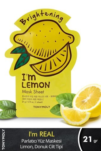 Tonymoly I'M Real Limon Kağıt Yüz Maskesi
