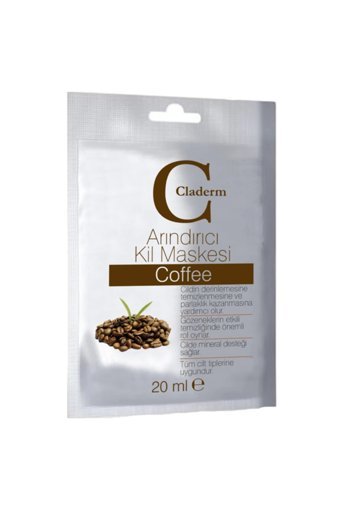 Claderm Coffee Killi Nemlendiricili Kağıt Yüz Maskesi 20 ml