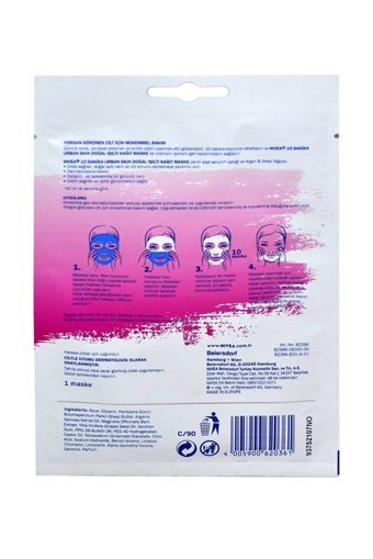 Nivea Urban Skin Nemlendiricili Soyulabilir Kağıt Yüz Maskesi 2 Adet