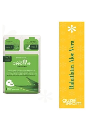 Cire Aseptine Anti Aging Aloe Veralı Nemlendiricili Kağıt Yüz Maskesi