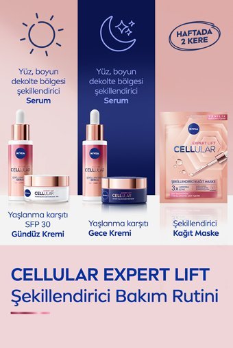 Nivea Hyaluron Cellular Nemlendiricili Kağıt Yüz Maskesi 3 Adet