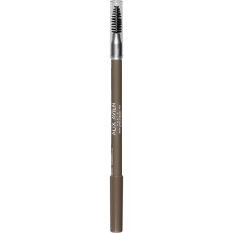 Alix Avien Expert Powder Çift Taraflı Fırçalı İnce Uçlu Suya Dayanıklı Kaş Kalemi Kahverengi