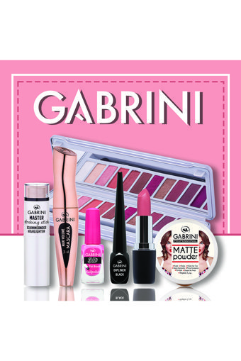 Gabrini No:04 Asansörlü Çift Taraflı Orta-İnce Uçlu Kaş Kalemi Kahverengi