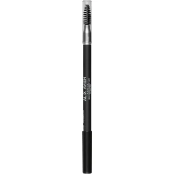 Alix Avien Expert Powder Çift Taraflı Fırçalı İnce Uçlu Suya Dayanıklı Kaş Kalemi Koyu Gri