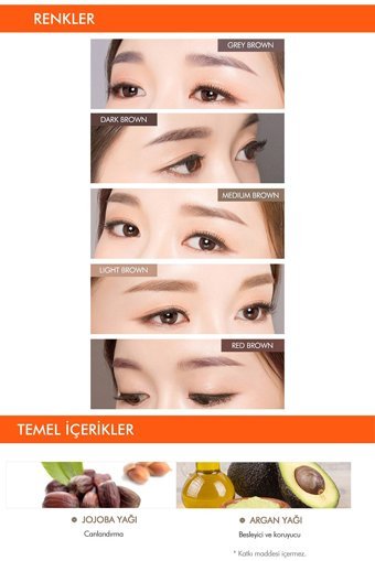 Missha A'Pıeu Edge Brow Pencil Medium Brown Asansörlü Çift Taraflı Fırçalı İnce Uçlu Kaş Kalemi Kahverengi