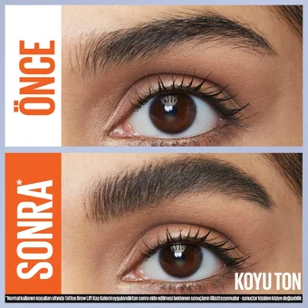 Maybelline New York Brow Lift Stick 04 Deep Brow Asansörlü Çift Taraflı Fırçalı Kalın Uçlu Kaş Kalemi Kahverengi