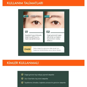 Missha Eyebrow Pencil Fırçalı Kalın Uçlu Suya Dayanıklı Kaş Kalemi Açık Kahverengi