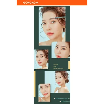 Missha Eyebrow Pencil Fırçalı Kalın Uçlu Suya Dayanıklı Kaş Kalemi Açık Kahverengi
