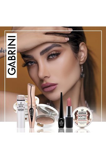 Gabrini No:105 Fırçalı İnce Uçlu Kaş Kalemi Kahverengi